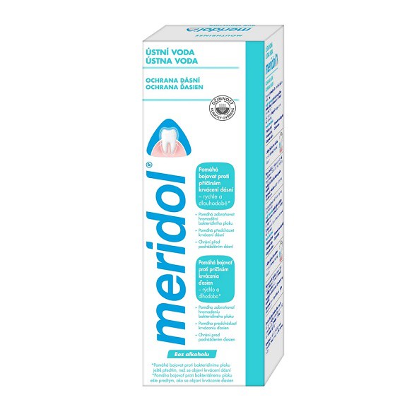 Meridol Ustní voda 400ml/bez alkoholu | Kosmetické a dentální výrobky - Dentální hygiena - Ústní vody